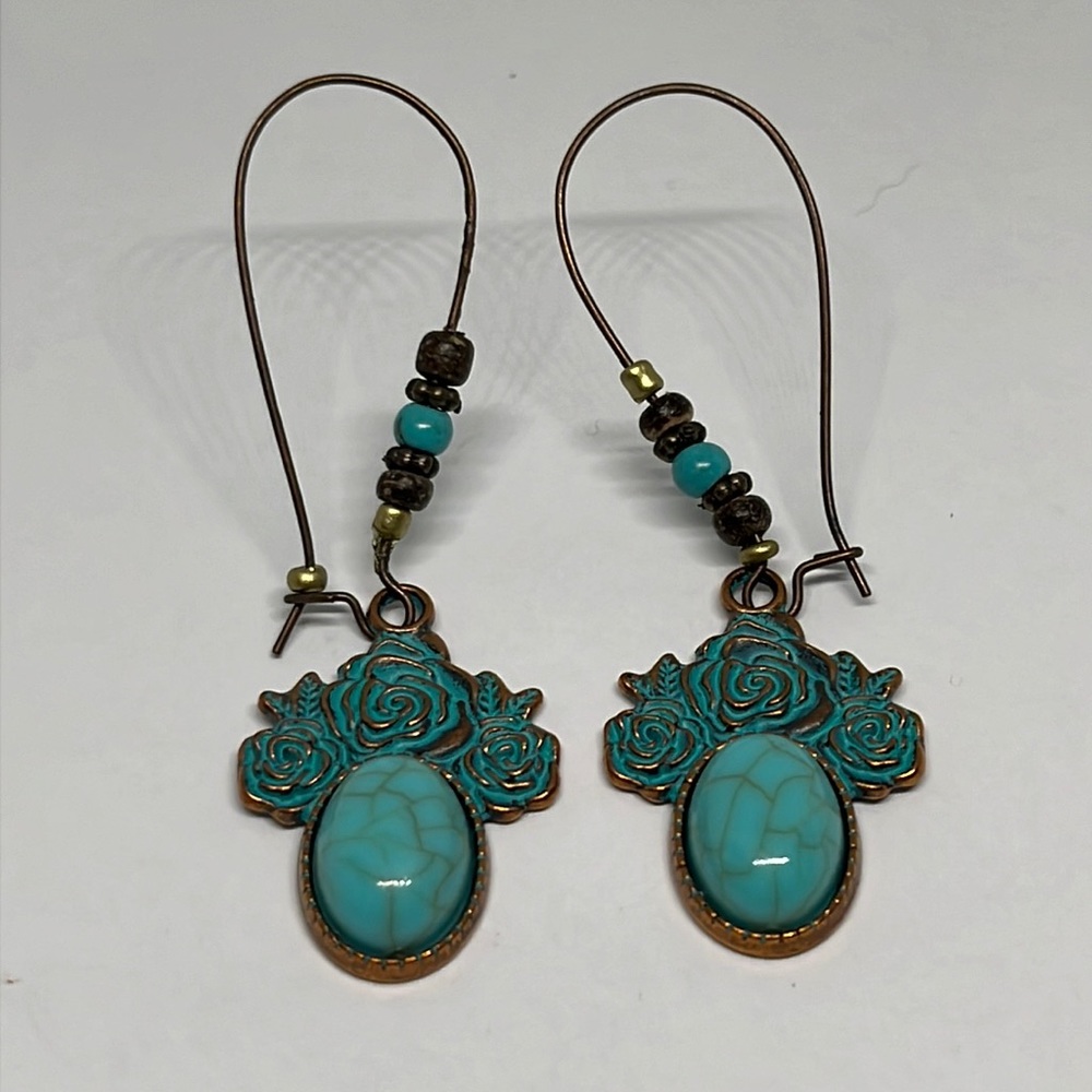 Earrings southwestern‎ boho turquoise